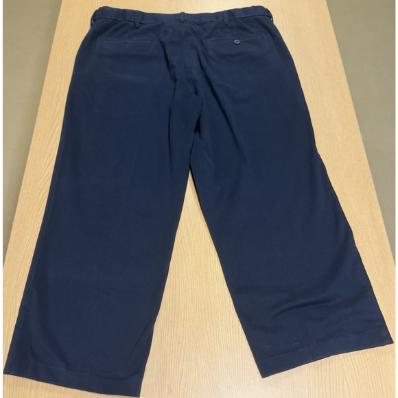 Dockers Dress Pants Men's 38x32 Navy Blue Relaxed Fit Stretch Logo Casual/Office - Picture 2 of 15